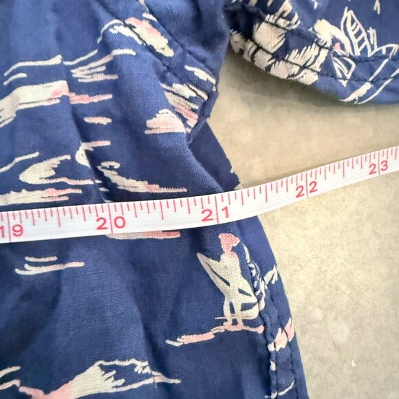 Tommy Bahama Blue Hawaiian Print Short Sleeve Shirt - Size Medium - Picture 11 of 11